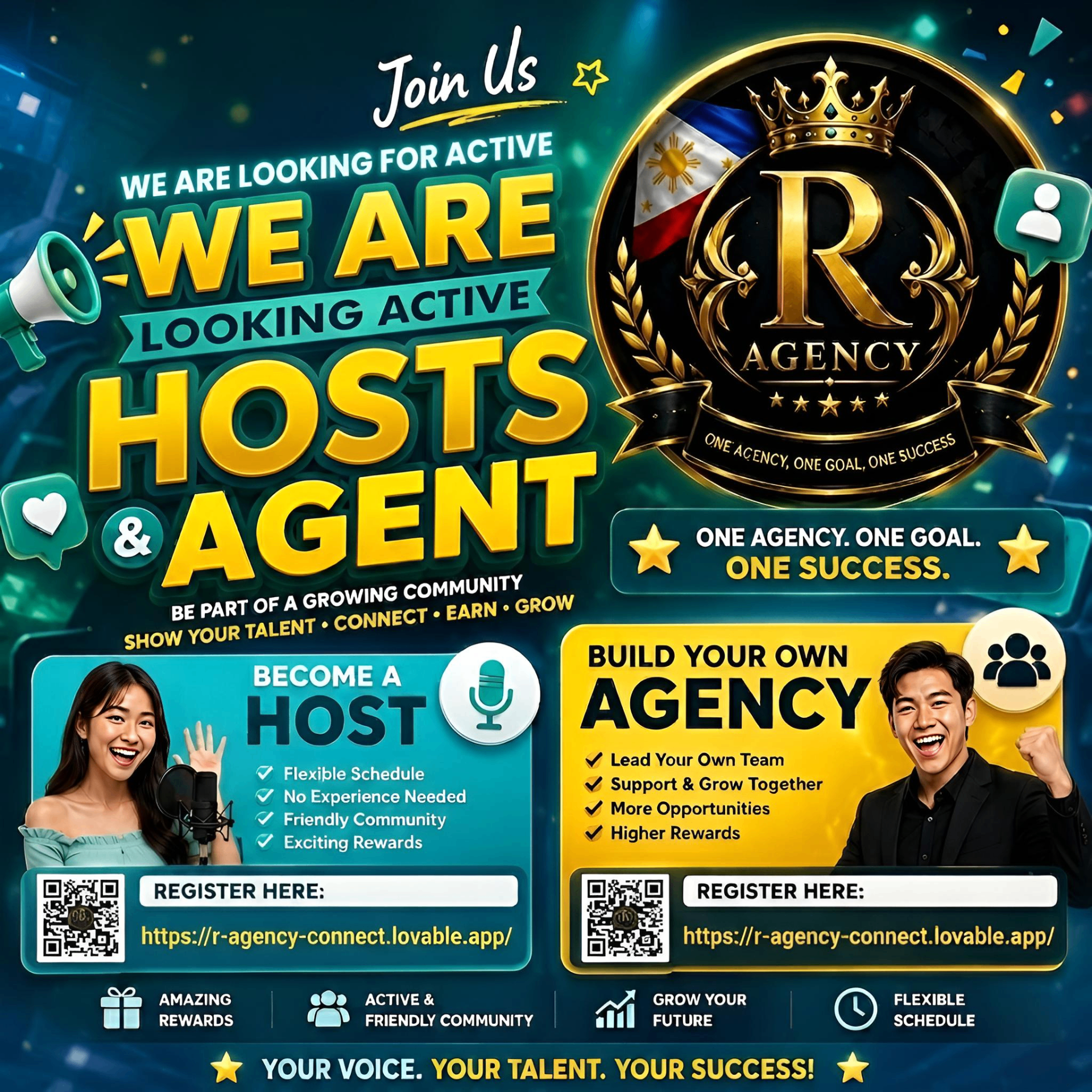 R Agency Recruitment Banner